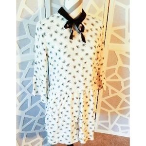 Modcloth Vintage Cream & Black Romper